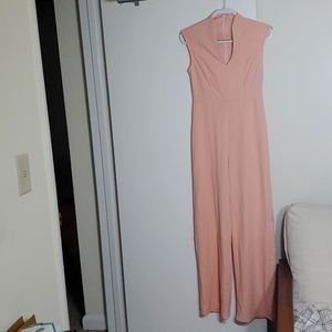Peach colored jumpsuit